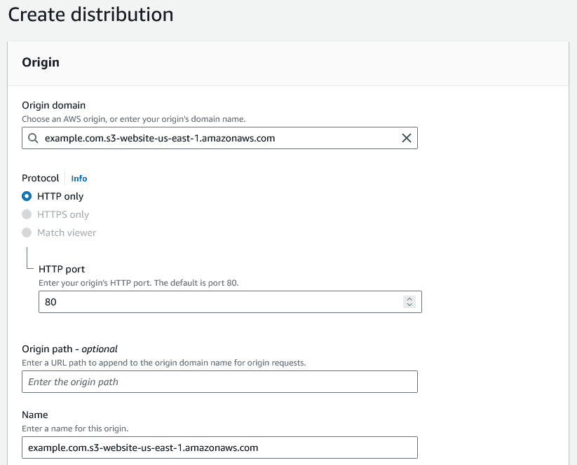 Cloudfront - redirect distribution