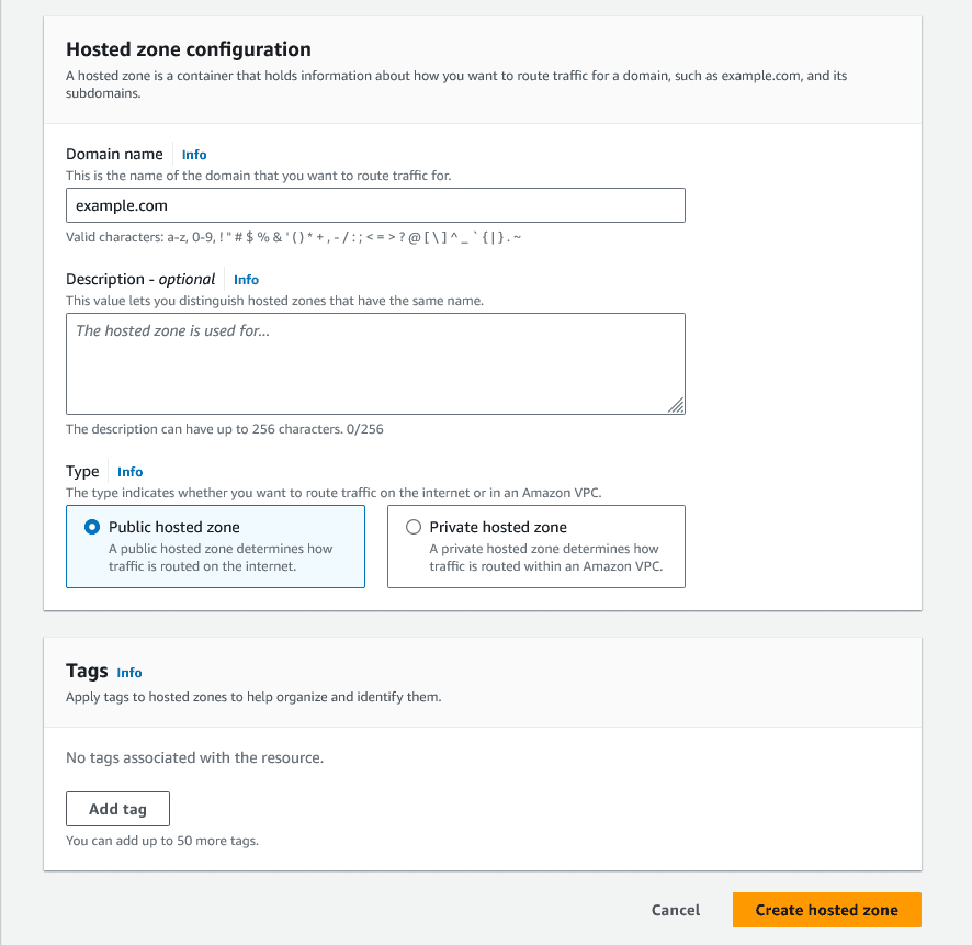 Route 53 - Hosted Zone Creation